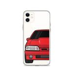 87-93 Red Foxbody iPhone Case (Front) - 5ohNation