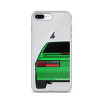 87-93 Green Hatchback iPhone Case (Rear) - 5ohNation