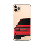 88-93 Notchback Red iPhone Case (Rear) - 5ohNation