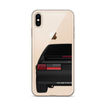 87-93 Black Hatchback iPhone Case (Rear) - 5ohNation
