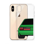 88-93 Notchback Green iPhone Case (Rear) - 5ohNation