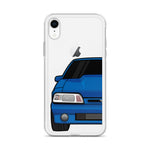 87-93 Blue Foxbody iPhone Case (Front) - 5ohNation