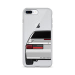 87-93 Silver Hatchback iPhone Case (Rear) - 5ohNation