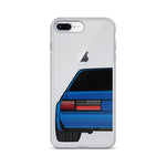 88-93 Notchback Blue iPhone Case (Rear) - 5ohNation