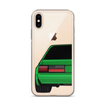 88-93 Notchback Green iPhone Case (Rear) - 5ohNation