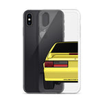 87-93 Yellow Hatchback iPhone Case (Rear) - 5ohNation