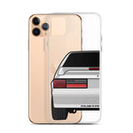 87-93 Silver Hatchback iPhone Case (Rear) - 5ohNation