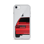 87-93 Red Hatchback iPhone Case (Rear) - 5ohNation