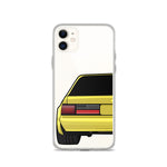 88-93 Notchback Yellow iPhone Case (Rear) - 5ohNation