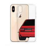 88-93 Notchback Red iPhone Case (Rear) - 5ohNation