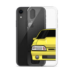 87-93 Yellow Foxbody iPhone Case (Front) - 5ohNation