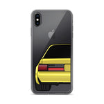 88-93 Notchback Yellow iPhone Case (Rear) - 5ohNation