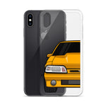 87-93 Orange Foxbody iPhone Case (Rear) - 5ohNation
