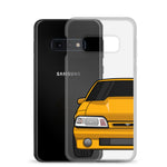 87-93 Orange Foxbody Samsung Case (Front) - 5ohNation