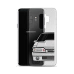 87-93 Silver Foxbody Samsung Case (Front) - 5ohNation