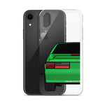 87-93 Green Hatchback iPhone Case (Rear) - 5ohNation
