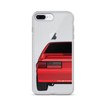 87-93 Red Hatchback iPhone Case (Rear) - 5ohNation