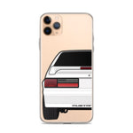 87-93 White Hatchback iPhone Case (Rear) - 5ohNation