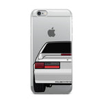 87-93 Silver Hatchback iPhone Case (Rear) - 5ohNation