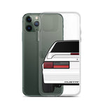 87-93 White Hatchback iPhone Case (Rear) - 5ohNation